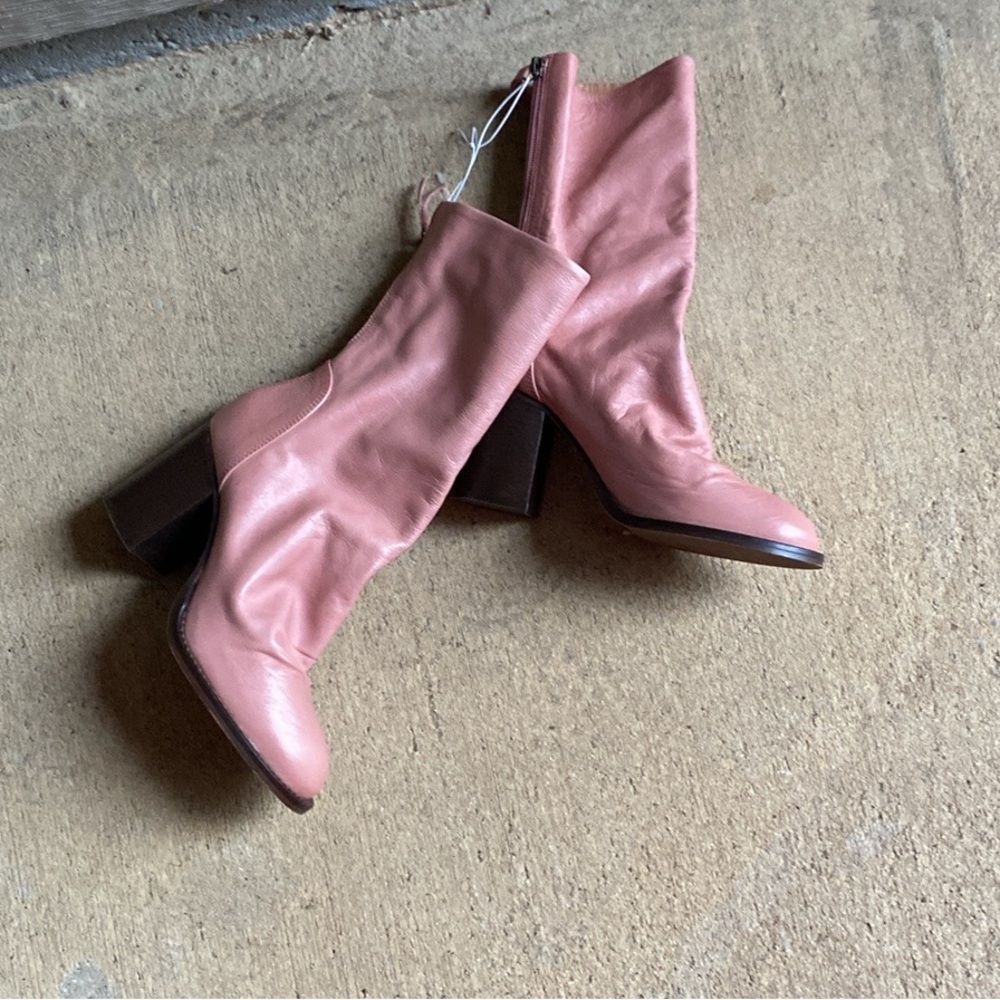 Free People Pink Heeled Boots - Picture 12 of 12